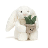 Jellycat - Bashful Bunny - Cream Bunny With Plant