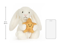 Jellycat - Bashful Bunny - Cream Bunny With Star – The Little Toy Shop