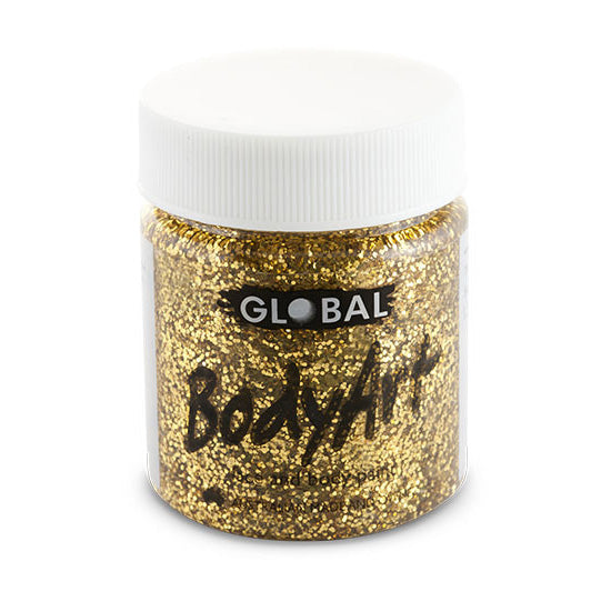 Global Colours - Liquid Face Paint - Gold Glitter 45ml