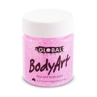 Global Colours - Liquid Face Paint - Pink Glitter 45ml