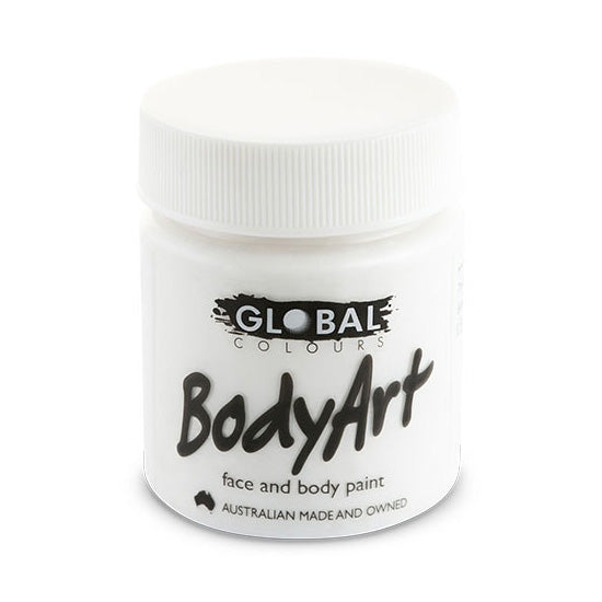 Global Colours - Liquid Face Paint - White 45ml