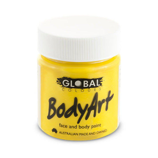 Global Colours - Liquid Face Paint - Yellow 45ml