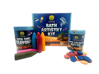 Bath Time Artistry Kit - Crayons and Colour Rocks - Nourish by Nature