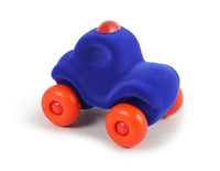 Rubbabu - Natural Rubber Car - Blue Police Car