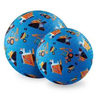 Crocodile Creek - 5" Playground Ball - Construction (Blue)