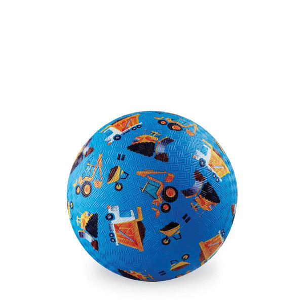 Crocodile Creek - 5" Playground Ball - Construction (Blue)