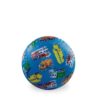 Crocodile Creek - 5" Playground Ball -City Vehicles (Blue)