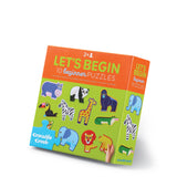 Crocodile Creek - Let's Begin - 10 x 2pc Beginner Puzzles - Jungle Animals