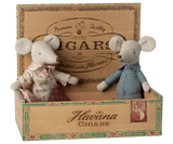 Maileg - Grandma & Grandpa Mice in Cigarbox