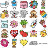 Life Of Colour - DIY 'Cute and Cosy' Colour In Sticker Pack