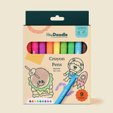 HeyDoodle - 9 pk Washable Crayon Pens