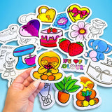 Life Of Colour - DIY 'Cute and Cosy' Colour In Sticker Pack