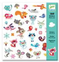 Djeco - 160 Small Animal Friends Stickers