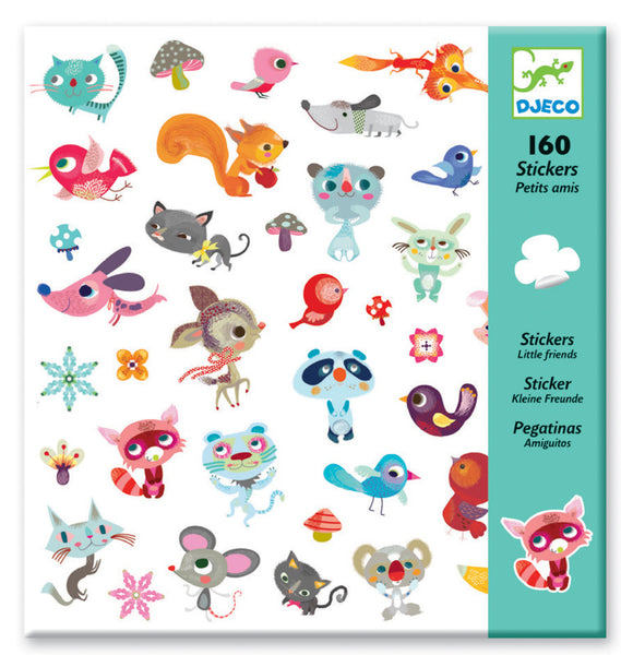 Djeco - 160 Small Animal Friends Stickers