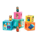 Djeco - Topanihouse Stacking Blocks with Bear Family