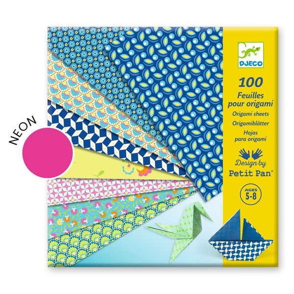 Djeco Origami - 100 Origami Sheets - Natsu