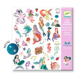 Djeco - 160 Metallic Mermaid Stickers