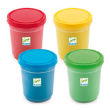 Djeco - 4 Pots of Bright Play Dough