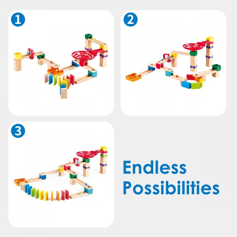 Hape Quadrilla- Crazy Rollers Stack Track Marble Run – The Little Toy Shop