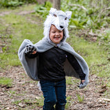 Great Pretenders - Woodland Storybook Wolf Cape Size 4-6