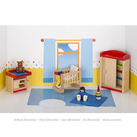 Wooden Dollhouse Furniture - Baby's Room