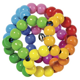 Elastic Rainbow Ball Touch Ring