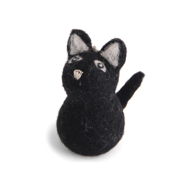 Gry & Sif - Handcrafted Felt Animals - Black Cat