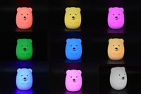 Silicone USB Night Light - Teddy Bear