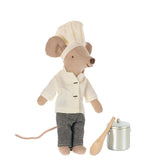 Maileg - Big Brother Mouse - Chef Mouse w. Soup Pot and Spoon