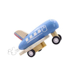 Retro Wooden Pull Back Airliner