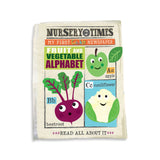 Nursey Times - Crinkly Newspaper - Fruits and Vegetable Alphabet