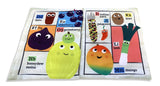 Nursey Times - Crinkly Newspaper - Fruits and Vegetable Alphabet