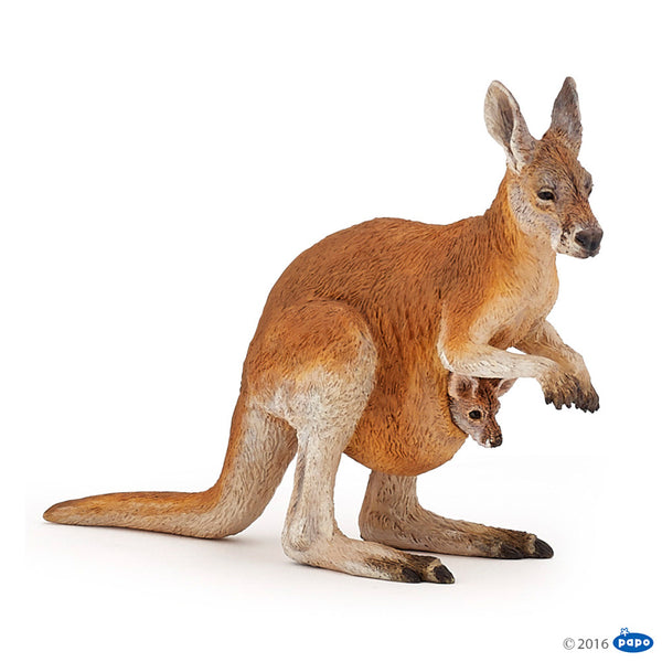 Papo - Red Kangaroo with Joey Figurine