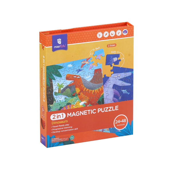 mierEdu - 2 in 1 Travel Magnetic Puzzles