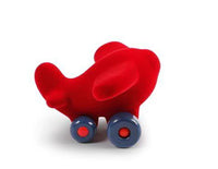 Rubbabu - Natural Rubber Plane - Red