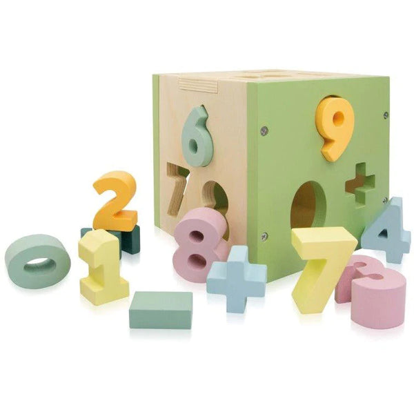 Sassi - Wooden Sorting Box and Book - Numbers