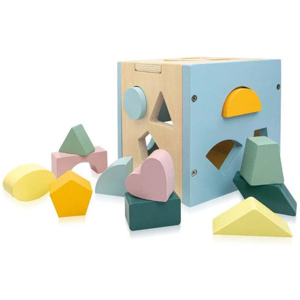 Sassi - Wooden Sorting Box and Book - Shapes