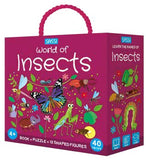 Sassi 3D Puzzle and Book Set - World of Insects, 40 pcs