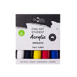 Global Colours - Acrylic Paint Set | Starter 5 Colour 75ml Kit