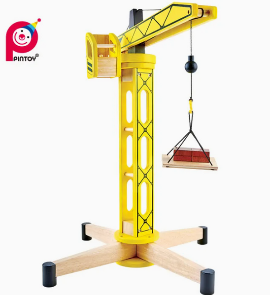 PinToy - Wooden, Large Scale Crane
