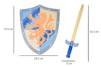 Wooden Sword & Shield - Lion Insignia