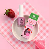 No Nasties - Water Based Scented Scratch Off Kids Nail Polish: Strawberry Cupcake - Pastel Pink