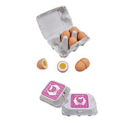 Wooden Cutting Eggs Carton 6pk