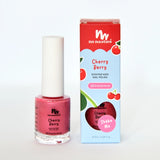 No Nasties - Water Based Scented Scratch Off Kids Nail Polish: Cherry Berry - Bright Pink