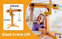 Hape - Crane Lift Playset