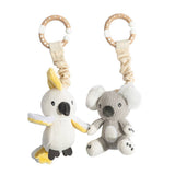Living Textiles - Koala & Cockatoo 2pk Stroller Toys