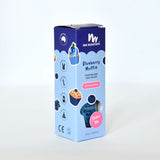 No Nasties - Water Based Scented Scratch Off Kids Nail Polish: Blueberry Muffin - Blue