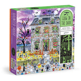 Galison - Michael Storring's Halloween Haunted House - 500 Piece Glow in the Dark Puzzle