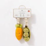 2 Pack Mini Market Brunch Stroller Toys - Carrot & Green Peas