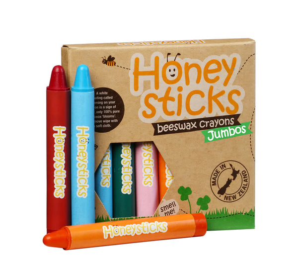 Honeysticks - Beeswax Crayons - Jumbos 8 Pack (thins)